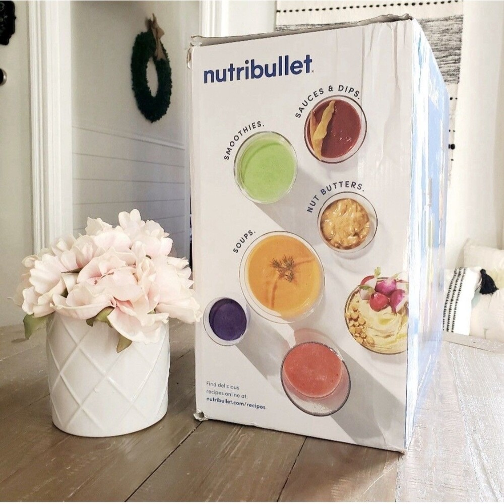 New NutriBullet 1200 Watt Blender Combo with Single Serve Cups NBF50500 Gray - Picture 16 of 16